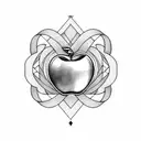 Apple  tattoo design idea