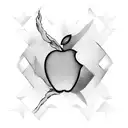Apple  tattoo design idea