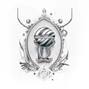 faro con ancla tattoo design idea