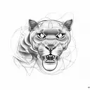 panther tattoo design idea
