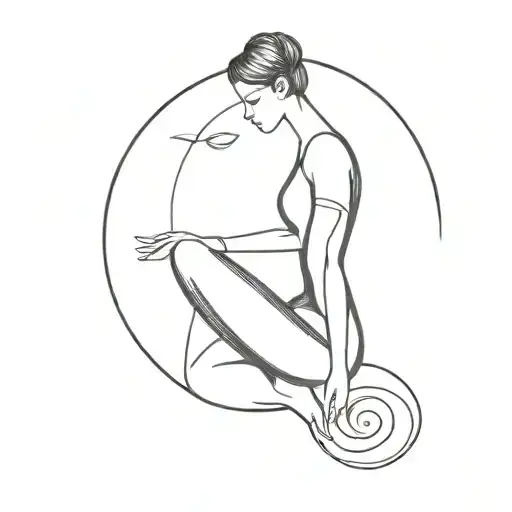 balance mind body and soul tattoo design idea