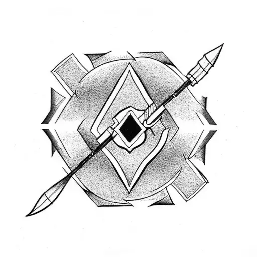 Tricep arrow tatoo, that contains numbers 18 and 21 and has memento mori message written tattoo design idea