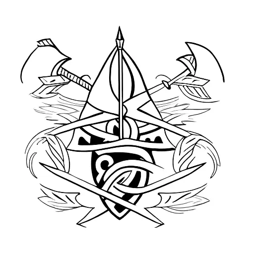 Tricep arrow tatoo, that contains numbers 18 and 21 and has memento mori message written tattoo design idea