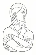 sinner saint arm tattoo design idea