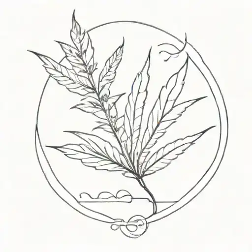 420 joint tattoo design idea