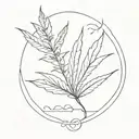 420 joint tattoo design idea