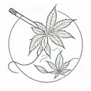 420 joint tattoo design idea