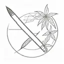 420 joint tattoo design idea