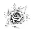 April Flower tattoo design idea
