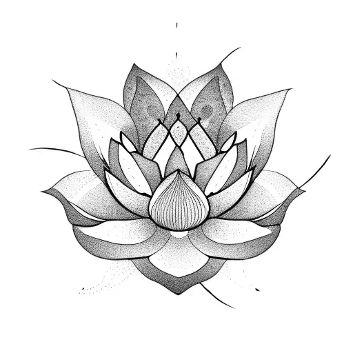 Original Tibetan yoga tattoo stickers YOGA pattern black and white lotus  lotus anti-sweat waterproof durable men and women nano
