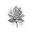 blackberry plant tattoo design idea