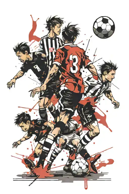 Childhood with friends,play footbal,make funny things,first love,fate tattoo design idea