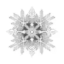 snowflakes tattoo design idea