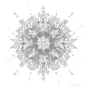 snowflakes tattoo design idea