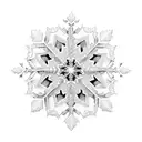 snowflake tattoo design idea