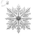 snowflake tattoo design idea