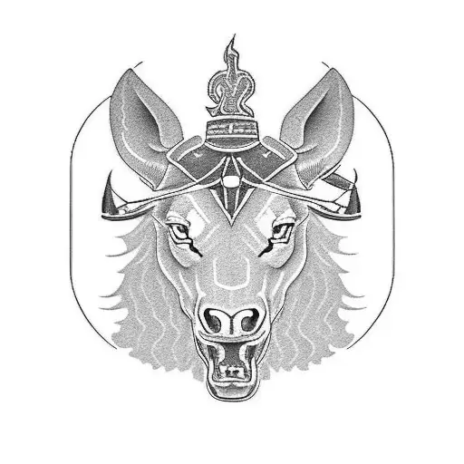 Ralph Lauren logo riding Nike logo tattoo design idea