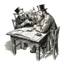 scene from brothers karamazov when ivan and alosha are speaking and ivan is telling his the grand inquizitor novel tattoo design idea