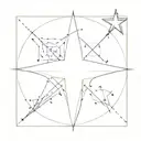 a southern cross combined with the symbol for fides  tattoo design idea