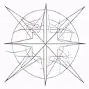a southern cross combined with the symbol for fides  tattoo design idea