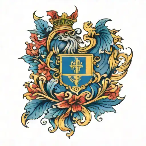 Romania sleeve: Flag tattoo design idea