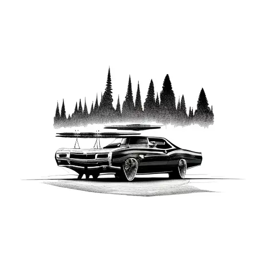 colorado with a pontiac gto tattoo design idea