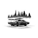 colorado with a pontiac gto tattoo design idea