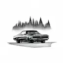 colorado with a pontiac gto tattoo design idea