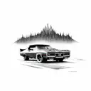 colorado with a pontiac gto tattoo design idea