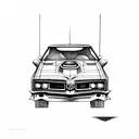 colorado with a pontiac gto tattoo design idea