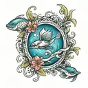 still water runs deep tattoo design idea