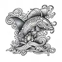 still water runs deep tattoo design idea