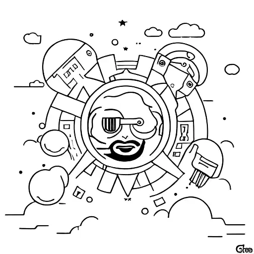 create a picture with this sentence "I want to stayin light by switching off" tattoo design idea