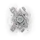 create a picture with this sentence "I want to stayin light by switching off" tattoo design idea