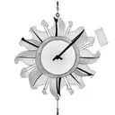 sun and clock and wind chime tattoo design idea