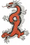 haku dragon wrapped around arm sleeve tattoo design idea