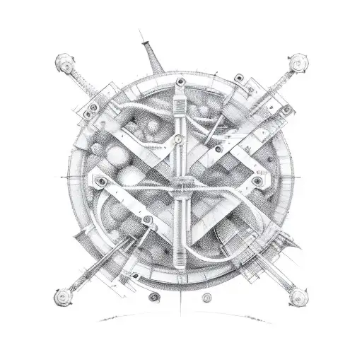 A symbol of unison between a car mechanic, a bookkeeper, a graphic designer, a carpenter and a molecular biologist tattoo design idea