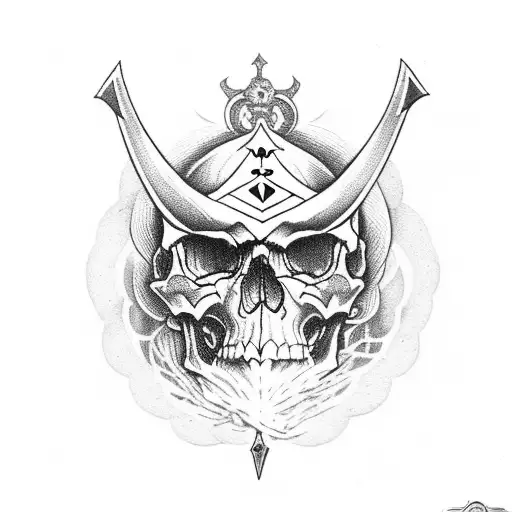 Ace of Spades card with skull and dagger tattoo design idea