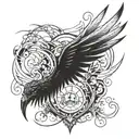 design a demonic wings tattoo design idea
