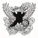 design a demonic wings tattoo design idea