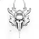 Harley Davidson motorcycle tattoo design idea