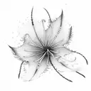 red spider lily tattoo design idea