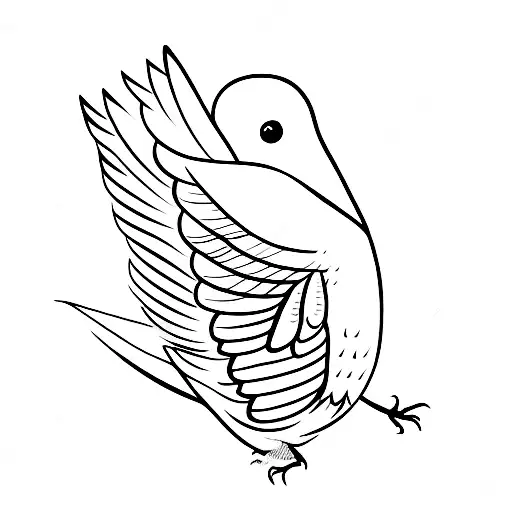 Bird flying out of a cage tattoo design idea
