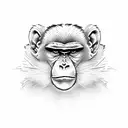 monkey tattoo design idea