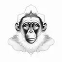 monkey tattoo design idea