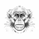monkey tattoo design idea