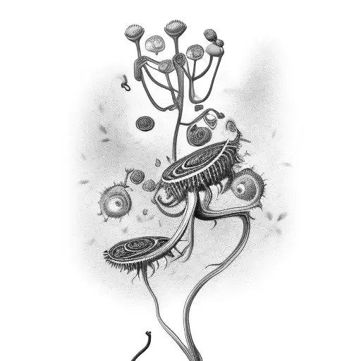 Venus flytrap tattoo design idea