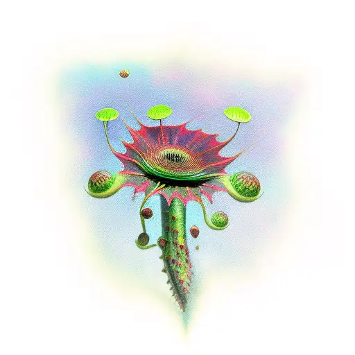 Venus flytrap tattoo design idea
