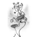 Venus flytrap tattoo design idea