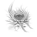 Venus flytrap tattoo design idea